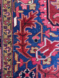 8x12 Antique Persian Heriz Area Rug #4611