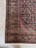 Large and Lean Antique Persian Rug / 6'7 x 13'2 Antique Persian Rug #4228ML