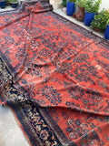12x22 Antique Persian Bibikabad Rug #2520 / 12x22 Vintage Persian rug - Blue Parakeet Rugs