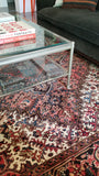 7' x 9'3" Vintage Heriz Rug / Large Vintage Rug - Blue Parakeet Rugs
