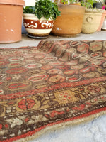 2'3 x 3'2 antique Kurdish rug - Blue Parakeet Rugs