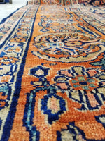 8'8 x 11'6 Antique Persian Mahal Rug - Blue Parakeet Rugs