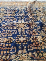 8'8 x 11'6 Antique Persian Mahal Rug - Blue Parakeet Rugs