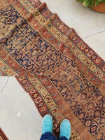 3'2 x 16'7  Love Worn Caucasian Runner (#431) - Blue Parakeet Rugs