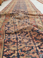 3'2 x 16'7  Love Worn Caucasian Runner (#431) - Blue Parakeet Rugs