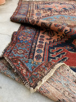 3’7 x 5’11 Antique Persian Malayer - Blue Parakeet Rugs