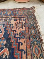 3’7 x 5’11 Antique Persian Malayer - Blue Parakeet Rugs