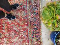 7'10 x 10'6 Antique Heriz Rug - Blue Parakeet Rugs