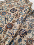 4'2 x 5'11 Ivory/Sand antique Persian Malayer - Blue Parakeet Rugs