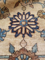 4'2 x 5'11 Ivory/Sand antique Persian Malayer - Blue Parakeet Rugs