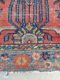 3'6 x 4'2 Antique Love Worn Lilihan Rug - Blue Parakeet Rugs