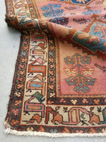 3'4 x 6'2 Antique Persian Malayer - Blue Parakeet Rugs