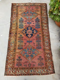 3'4 x 6'2 Antique Persian Malayer - Blue Parakeet Rugs