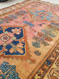 3'4 x 6'2 Antique Persian Malayer - Blue Parakeet Rugs