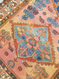 3'4 x 6'2 Antique Persian Malayer - Blue Parakeet Rugs