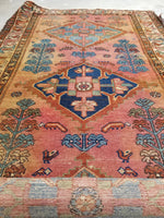 3'4 x 6'2 Antique Persian Malayer - Blue Parakeet Rugs