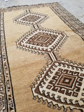 3'4 x 5'7 Vintage Persian Shiraz rug - Blue Parakeet Rugs