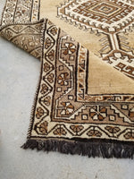 3'4 x 5'7 Vintage Persian Shiraz rug - Blue Parakeet Rugs