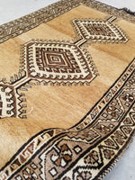 3'4 x 5'7 Vintage Persian Shiraz rug - Blue Parakeet Rugs