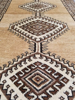 3'4 x 5'7 Vintage Persian Shiraz rug - Blue Parakeet Rugs