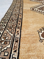 3'4 x 5'7 Vintage Persian Shiraz rug - Blue Parakeet Rugs