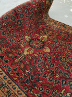 2'2 x 3'10 antique Persian Sarouk rug #478 - Blue Parakeet Rugs