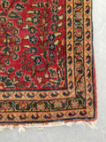 2'2 x 3'10 antique Persian Sarouk rug #478 - Blue Parakeet Rugs