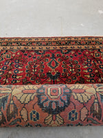 2'2 x 3'10 antique Persian Sarouk rug #478 - Blue Parakeet Rugs