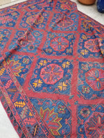 6'10 x 12'1 Antique Sumac #562T / Soumak Flatweave Rug / Large Caucasian Rug / Soumak / Soumack - Blue Parakeet Rugs