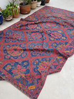 6'10 x 12'1 Antique Sumac #562T / Soumak Flatweave Rug / Large Caucasian Rug / Soumak / Soumack - Blue Parakeet Rugs