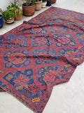 6'10 x 12'1 Antique Sumac #562T / Soumak Flatweave Rug / Large Caucasian Rug / Soumak / Soumack - Blue Parakeet Rugs