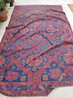 6'10 x 12'1 Antique Sumac #562T / Soumak Flatweave Rug / Large Caucasian Rug / Soumak / Soumack - Blue Parakeet Rugs