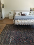 7’9 x 10’9 Antique Persian Mahal Rug - Blue Parakeet Rugs