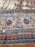 4'3 x 9'8 Worn Antique Caucasian Rug - Blue Parakeet Rugs