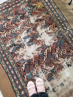 3'9 x 9'3 Persian Malayer Runner / Rug Runner / Vintage Runner (#664) - Blue Parakeet Rugs