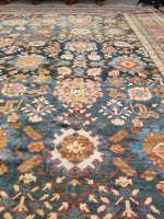 14'10 x 17'8 Antique tribal Persian Bakshayesh Legacy rug / 15x18 rug / Oversize Antique Rug - Blue Parakeet Rugs