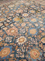14'10 x 17'8 Antique tribal Persian Bakshayesh Legacy rug / 15x18 rug / Oversize Antique Rug - Blue Parakeet Rugs
