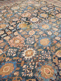 14'10 x 17'8 Antique tribal Persian Bakshayesh Legacy rug / 15x18 rug / Oversize Antique Rug - Blue Parakeet Rugs