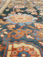 14'10 x 17'8 Antique tribal Persian Bakshayesh Legacy rug / 15x18 rug / Oversize Antique Rug - Blue Parakeet Rugs