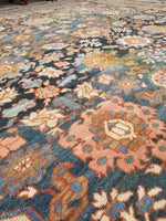 14'10 x 17'8 Antique tribal Persian Bakshayesh Legacy rug / 15x18 rug / Oversize Antique Rug - Blue Parakeet Rugs