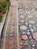 14'10 x 17'8 Antique tribal Persian Bakshayesh Legacy rug / 15x18 rug / Oversize Antique Rug - Blue Parakeet Rugs