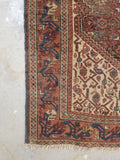 4'4 x 6'5 antique Persian Ferahan Sarouk (#782ML) - Blue Parakeet Rugs