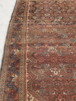 4'4 x 6'5 antique Persian Ferahan Sarouk (#782ML) - Blue Parakeet Rugs