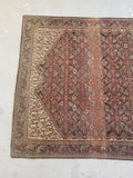 4'4 x 6'5 antique Persian Ferahan Sarouk (#782ML) - Blue Parakeet Rugs