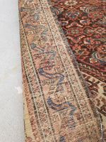 4'4 x 6'5 antique Persian Ferahan Sarouk (#782ML) - Blue Parakeet Rugs