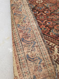 4'4 x 6'5 antique Persian Ferahan Sarouk (#782ML) - Blue Parakeet Rugs
