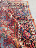 10'3 x 13'9 Rainbow Persian Mahal Rug (#1063) / 10x14 Large Vintage Rug - Blue Parakeet Rugs
