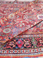10'3 x 13'9 Rainbow Persian Mahal Rug (#1063) / 10x14 Large Vintage Rug - Blue Parakeet Rugs