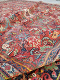 10'3 x 13'9 Rainbow Persian Mahal Rug (#1063) / 10x14 Large Vintage Rug - Blue Parakeet Rugs