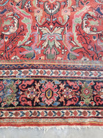 10'3 x 13'9 Rainbow Persian Mahal Rug (#1063) / 10x14 Large Vintage Rug - Blue Parakeet Rugs
